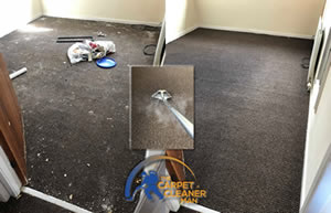 before and after carpet cleaning service